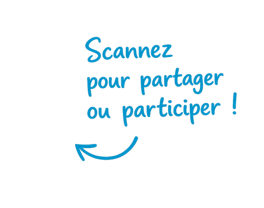 Scannez pour partager ou participer